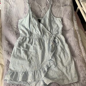 Wild fable light blue romper
